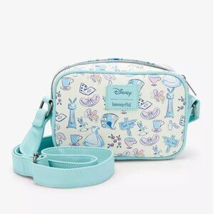 Brand New Without Tags Disney Loungefly Alice in Wonderland Icons Crossbody Bag